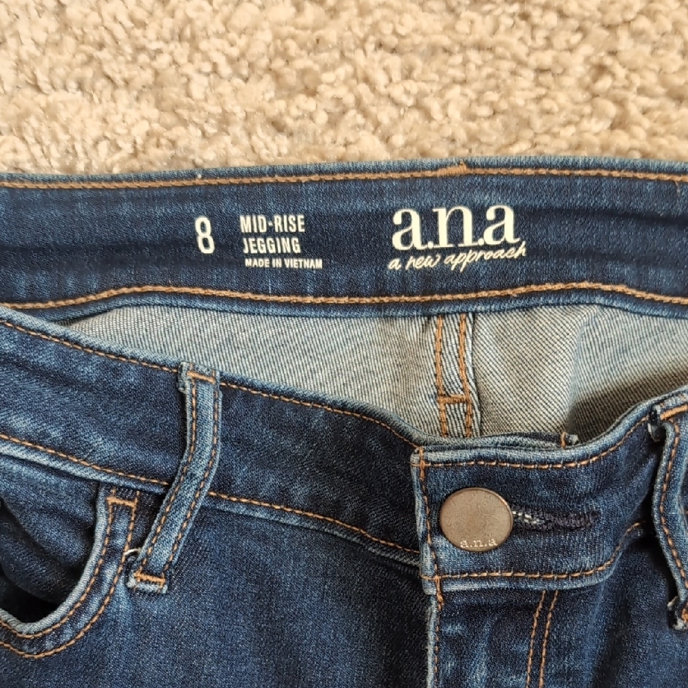 a.n.a Blue Skinny Jeans Modern Fit - Picture 2 of 3